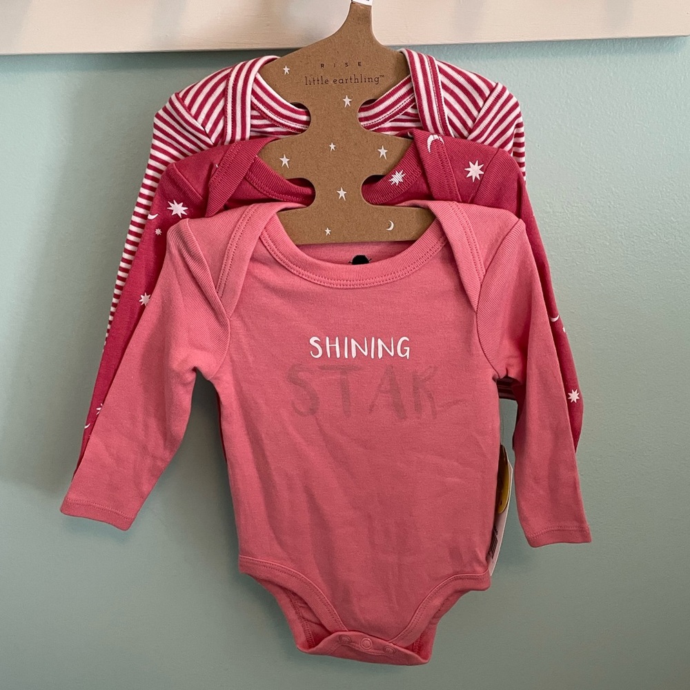 Rise Little Earthling Long Sleeve Onesies